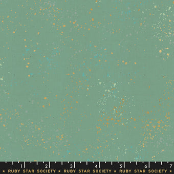 Speckled in Soft Aqua Metallic