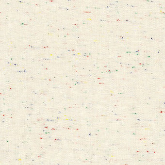 Robert Kaufman - Essex Speckle (cotton / linen) in Cream - Woven Cotton / Linen blend Fabric