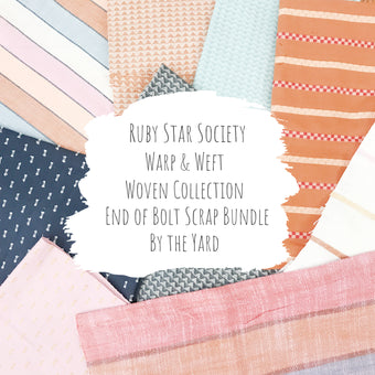 Ruby Star Society - Warp & Weft Woven End of Bolt Scrap Bundle (By the Yard)