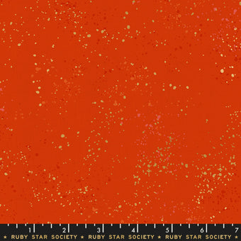 Speckled in Warm Red Metallic