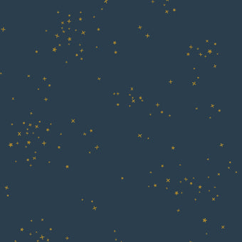 Cotton + Steel Freckles in Midnight Metallic Quilting Cotton