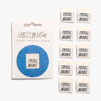 Woven Sew-In Labels - Total Babe (pack of 10)