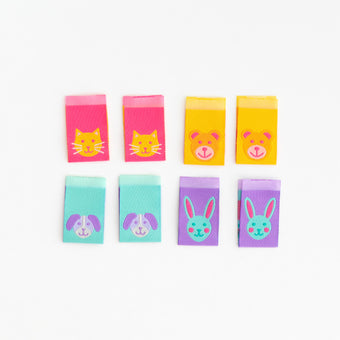 Woven Labels - Animal Friends (pack of 8)