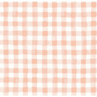 Rifle Paper Co. - Meadow Collection - Painted Gingham in Blush - Quilting Cotton Fabric