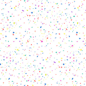 Confetti in White Multi