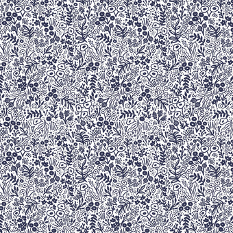 Rifle Paper Co. Tapestry Lace in Navy Quilting Cotton Fabric