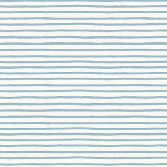 Rifle Paper Co. - Holiday Classics Collection - Festive Stripe in Blue - Quilting Cotton Fabric