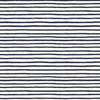Rifle Paper Co. - Holiday Classics Collection - Festive Stripe in Navy - Quilting Cotton Fabric