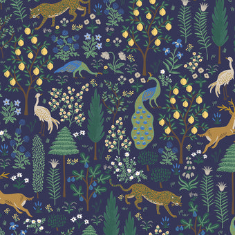 Menagerie in Navy Metallic