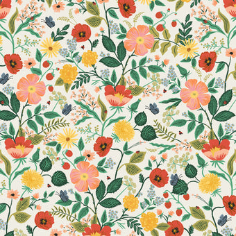 Rifle Paper Co. - Camont Collection - Poppy Fields in Cream - Quilting Cotton Fabric