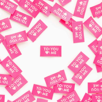 Woven Sew-In Labels - To You Love Me (pack of 8)