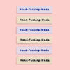 Woven Sew-In Labels - KATM - Hand-F@!&ing-Made (pack of 6)