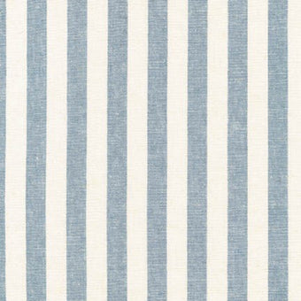 Essex Yarn Dyed Classic 1/2" Stripe (cotton / linen) in Chambray