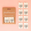 Woven Sew-In Labels - Thanks I Made It Heart Organic Cotton (pack of 8)