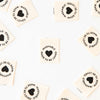 Woven Sew-In Labels - Washable Heart Organic Cotton (pack of 8)