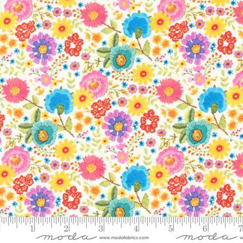 Ditsy Floral in Rainbow