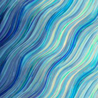 Watercolor Wave in Sapphire