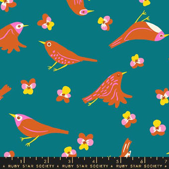 Ruby Star Society - Bird Is The Word Collection - Migration in Storytime - Quilting Cotton Fabric