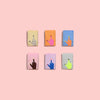 Woven Sew-In Labels - KATM - Middle Finger Mini Hands (pack of 6)