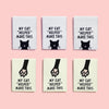 Woven Sew-In Labels - KATM - My Cat "Helped" Make This (pack of 6)