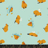 Ruby Star Society - Animal Animal Collection - Capybara in Minty - Quilting Cotton Fabric