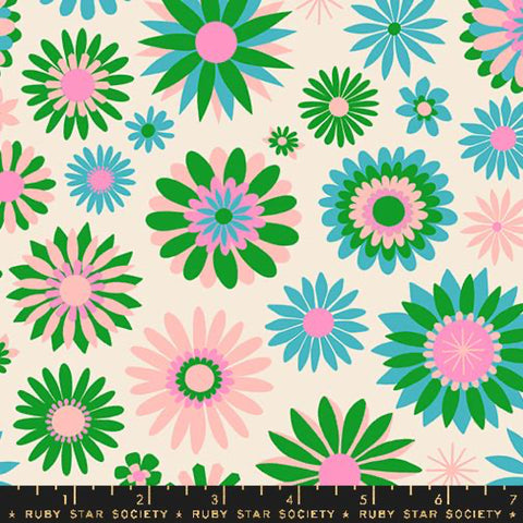 Ruby Star Society - Carousel Collection - Kaleidoscope in Natural - Quilting Cotton Fabric