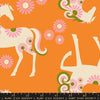 Carousel Horse CANVAS in Burnt Orange