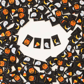 Woven Sew-In Labels - Halloween Icons Multipack (pack of 8)