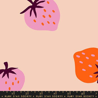Ruby Star Society - Strawberry Collection - Strawberry 108" Wideback in Peach - Quilting Cotton Backing Fabric