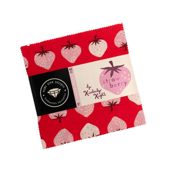 Ruby Star Society - Strawberry Collection - 42 piece 5" x 5" Square Charm Pack - Quilting Cotton Fabric