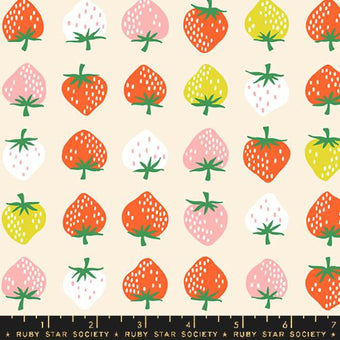 Ruby Star Society - Strawberry Collection - Strawberry in Shell - Quilting Cotton Fabric
