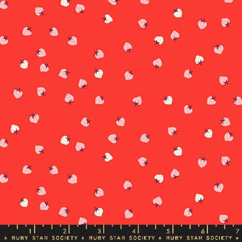 Ruby Star Society - Strawberry Collection - Mini Berry in Lollipop - quilting cotton sewing fabric