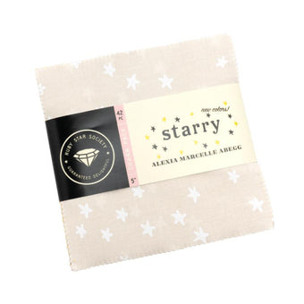 Ruby Star Society - Starry New 2025 Collection - 42 piece 5" x 5" Square Charm Pack - Quilting Cotton Fabric