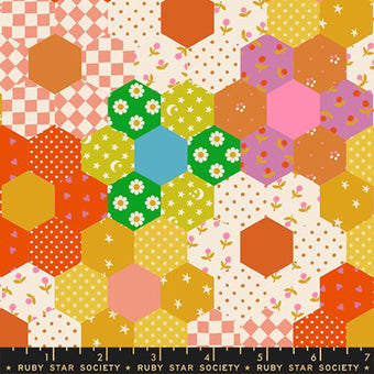 Ruby Star Society - Catnap Collection - Flower Garden in Verdant - Quilting Cotton Sewing Fabric