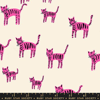 Ruby Star Society - Catnap Collection - Tiger Stripes in Playful - Quilting Cotton Sewing Fabric