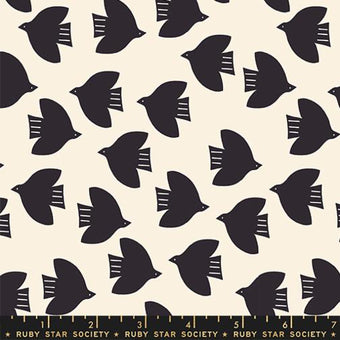 Ruby Star Society - Catnap Collection - Birds in Natural - Quilting Cotton Sewing Fabric
