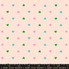 Ruby Star Society - Best Day Ever Collection - Hearts in Peach Cream - quilting cotton sewing fabric