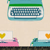 Typewriters CANVAS in Natural