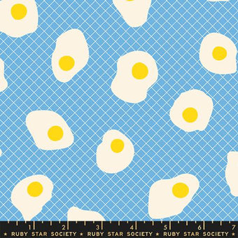 Ruby Star Society - Egg and Friends Collection - Fried Eggs in Altitude - quilting cotton sewing fabric