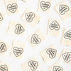 Woven Sew-In Labels - Thanks I Made It Heart Organic Cotton (pack of 8)