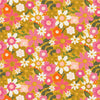 Figo Fabrics - Joyful June Collection by Sarah Hearts - Floral in Ochre - Quilting Cotton Fabric