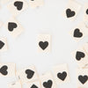 Woven Sew-In Labels - Black Heart Organic Cotton (pack of 8)