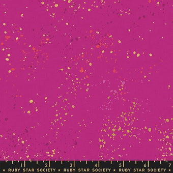 Ruby Star Society - Speckled CANVAS in Berry Metallic - cotton linen blend canvas sewing fabric