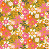 Figo Fabrics - Joyful June Collection by Sarah Hearts - Floral CANVAS in Ochre