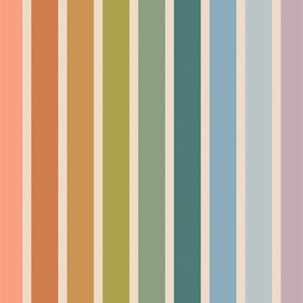 Art Gallery Fabrics - Slow Summer Collection - Summer Stripe CANVAS in Multi