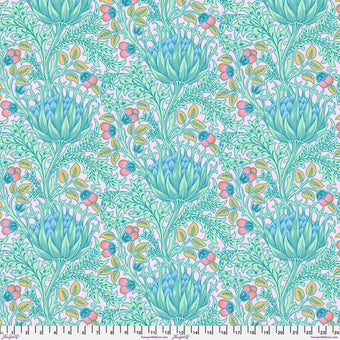 Kaffe x Morris & Co. - Artichoke COTTON LAWN in Lavender - Cotton Lawn Fabric