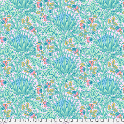 Kaffe x Morris & Co. - Artichoke COTTON LAWN in Lavender - Cotton Lawn Fabric