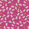 Art Gallery Fabrics - Cinnamon Toast Collection - Circus Animals in Pink - quilting weight cotton sewing fabric