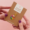 Sarah Hearts - Color Wheel Zipper Charm