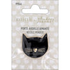 Black Cat Enamel Magnetic Needle Minder